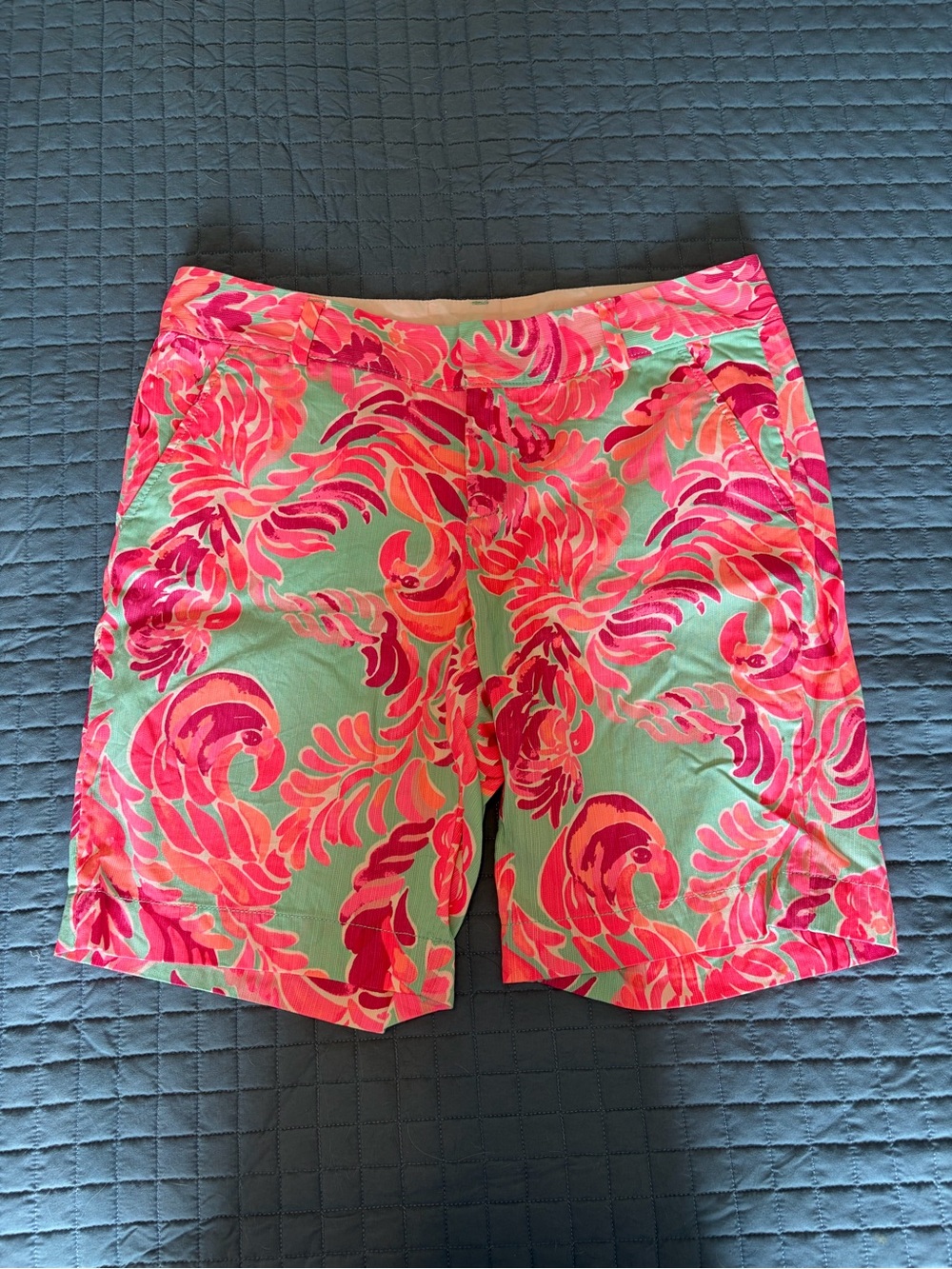 Bright Tropical Print Lilly Pulitzer Shorts - Pink & Mint